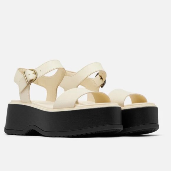 NEW Sorel Dayspring Ankle Strap Platform Sandals - Leather For Women 252 - Picture 10 of 13